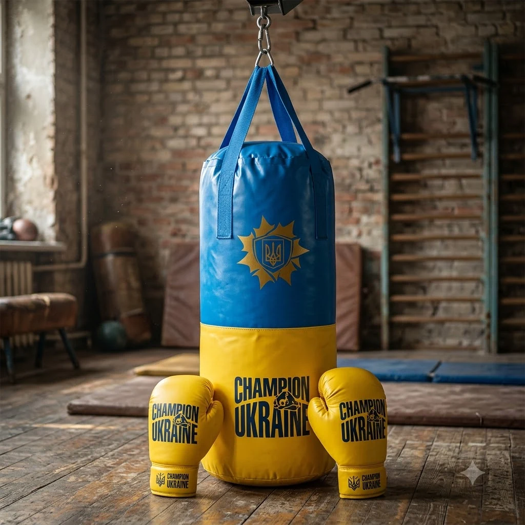 Боксерський набір "Україна - Чемпіон!" 50 см