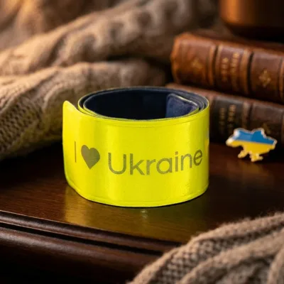 Браслет світловідбивальний Тип 2 Patriot жовто-синій BM.9711