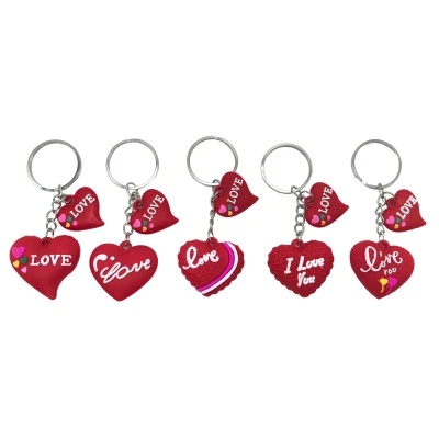 Брелок силіконовий Серце подвійне 3см/2см 524-А — фото 2