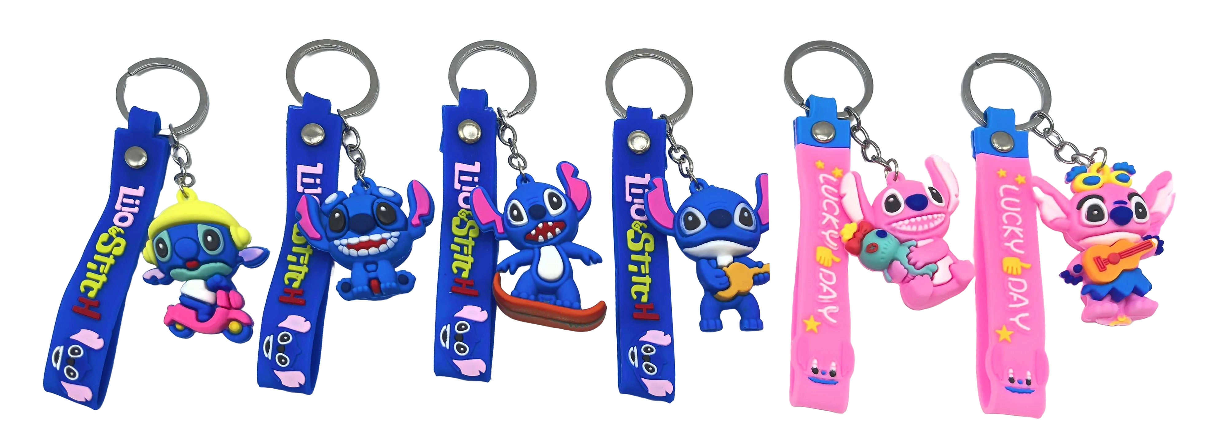 Брелок силіконовий з хлястиком Стiч 6см 3170-17 — фото 2