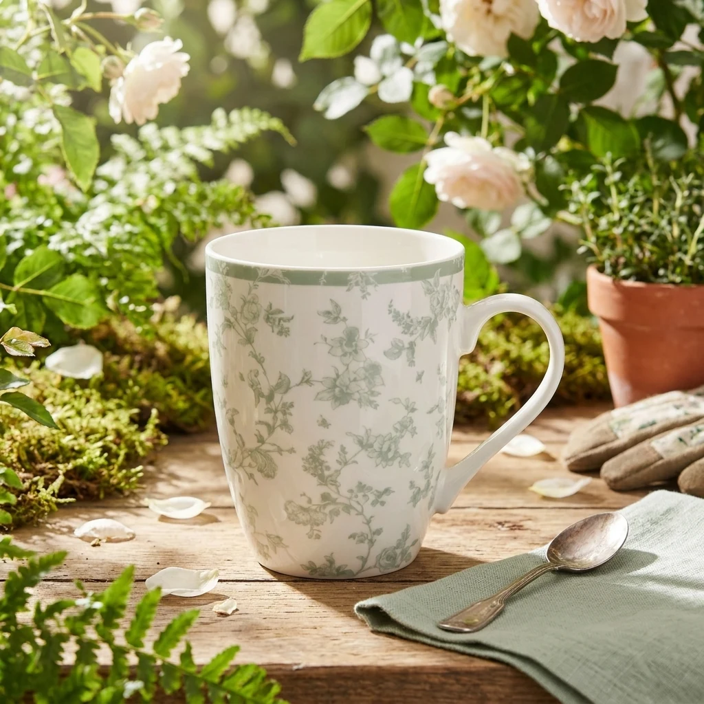Чашка 350 мл "Floral Green"