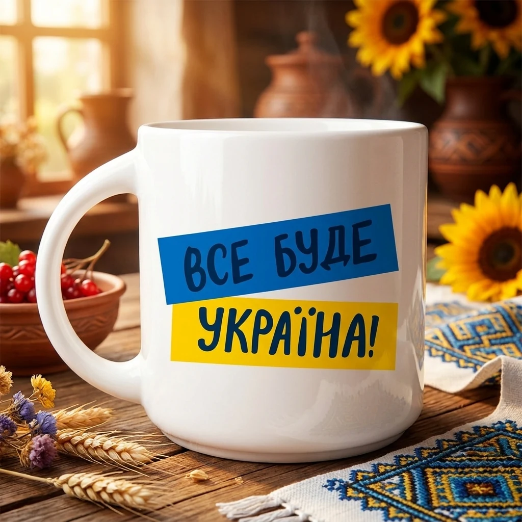 Чашка 350 мл "Все буде Україна"