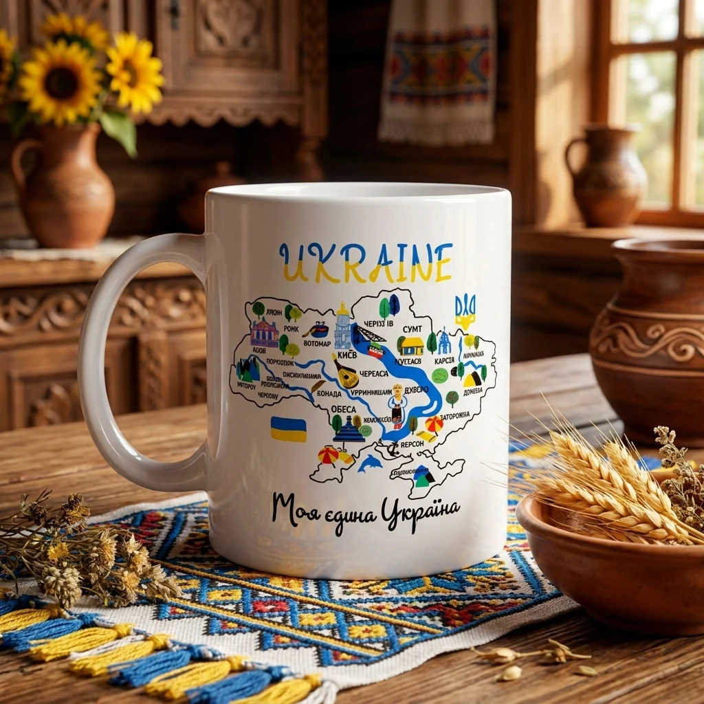 Чашка 360мл "Моя єдина Україна"