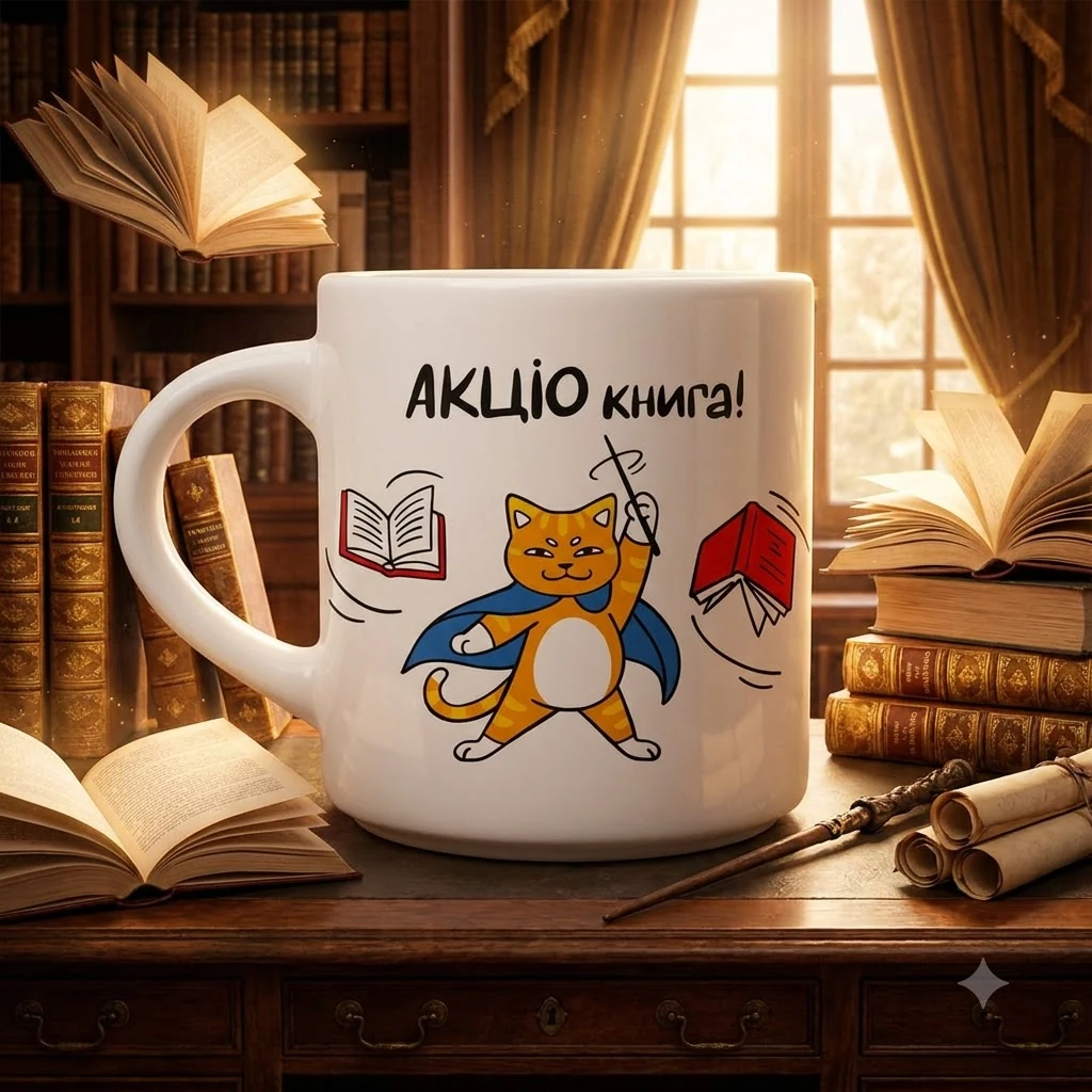 Чашка 400 мл "АКЦІО книга"