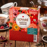 Чай чорний асорті Lovare Assorted Black Tea 5 видів по 10 пакетиків — фото 1