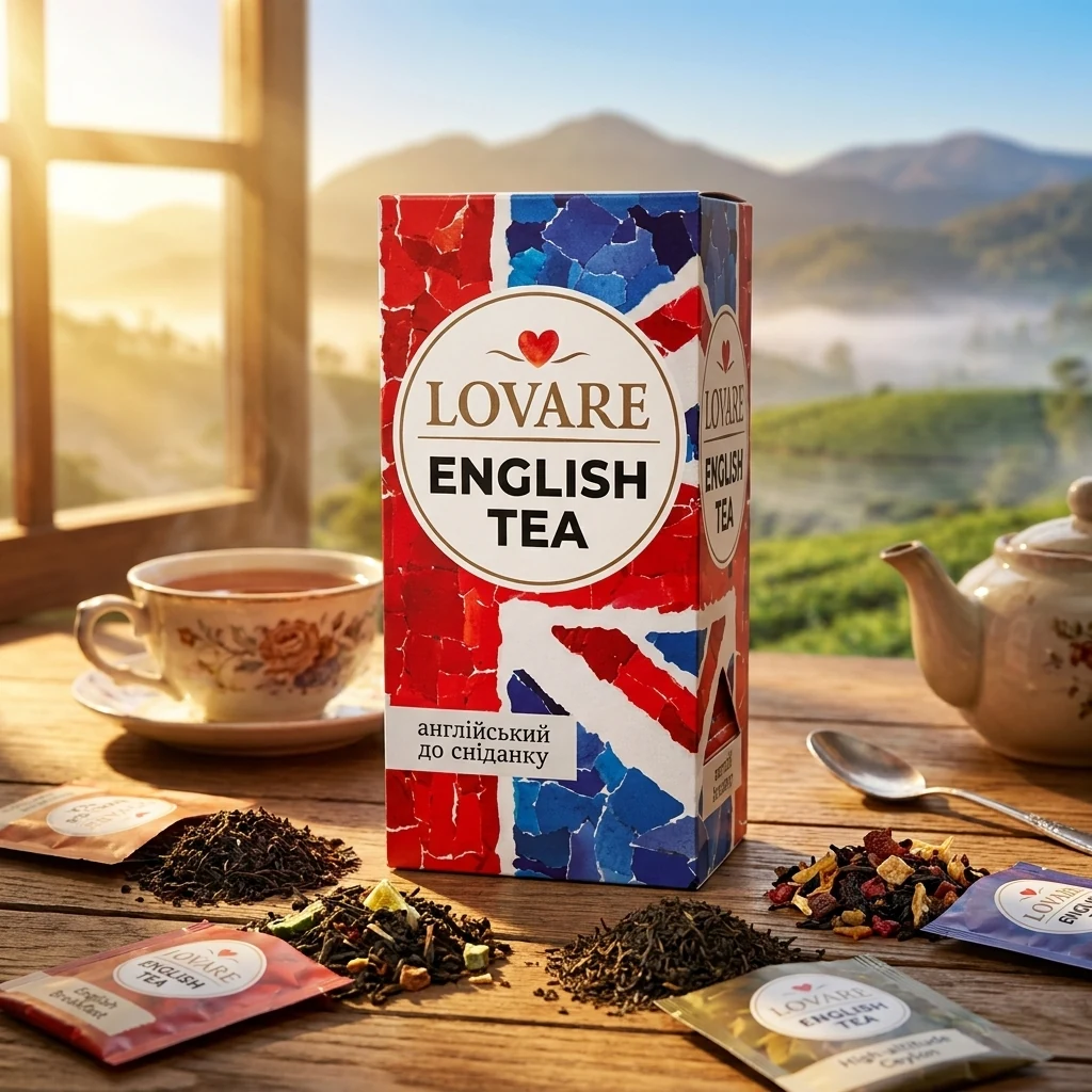 Чай пакетований чорний English tea Lovare 24х2г
