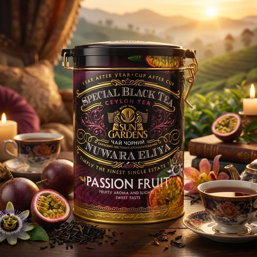 Чай Sun Gardens 100г З\Б Marakuya чорний