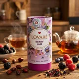Чай Ягідний джем тубус 80гх10шт Lovare — фото 1