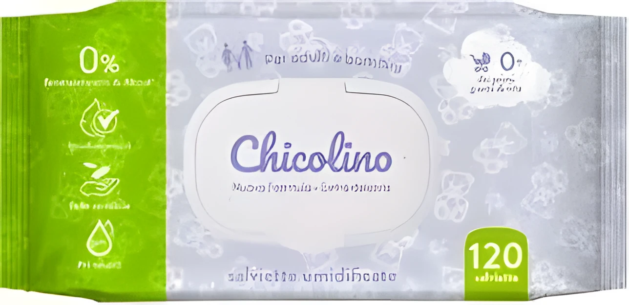 Chicolino Серветка волога для дорослих і дітей puro 120шт.