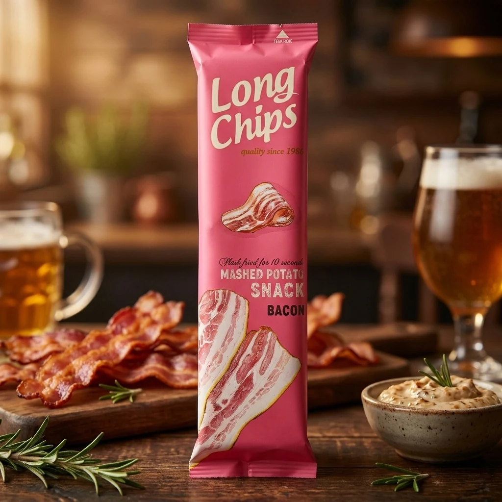 Чіпси Long Chips Бекон 75г