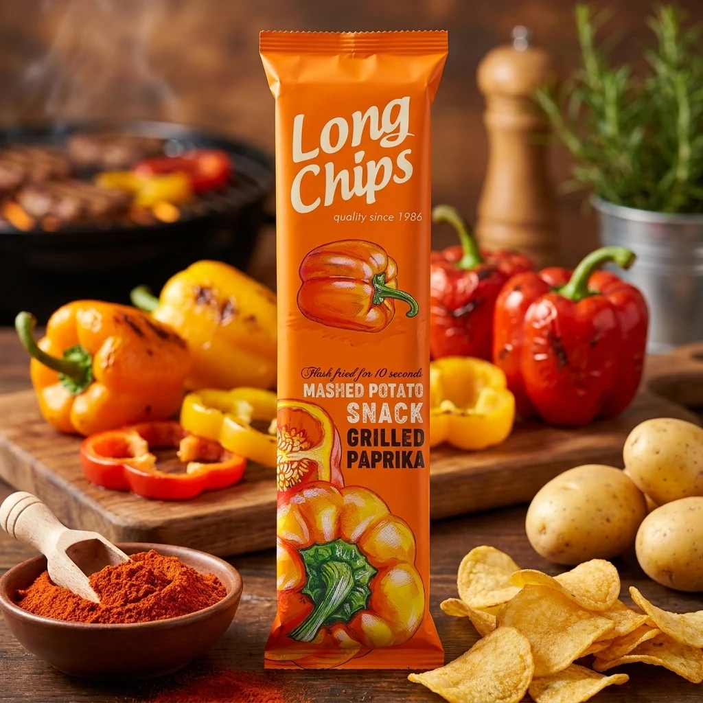 Чіпси Long Chips Паприка 75г