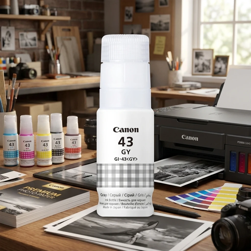 Чорнило Canon GI-43 сіре (4707C001)