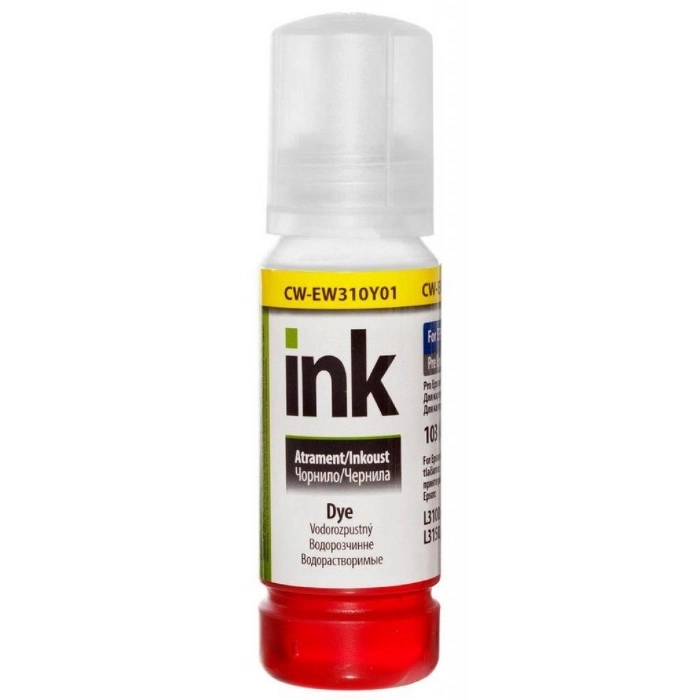 Чорнило ColorWay Epson 103 L3100/3110/3150/3151 70мл Yellow (CW-EW310Y01) — фото 2