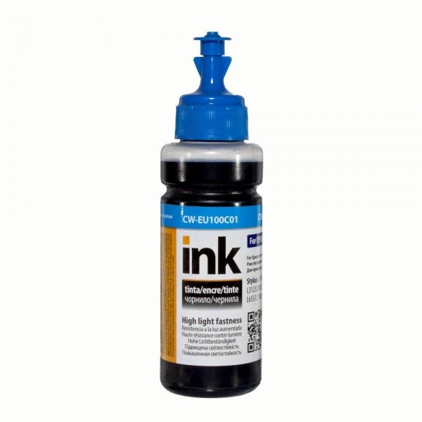 Чорнило ColorWay Epson 664 L100/L200/L300 блакитне 100мл. (CW-EW101C01) — фото 2