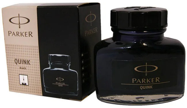 Чорнило для пір'яних ручок Parker, 57 мл, чорні, Quink 7092 — фото 2