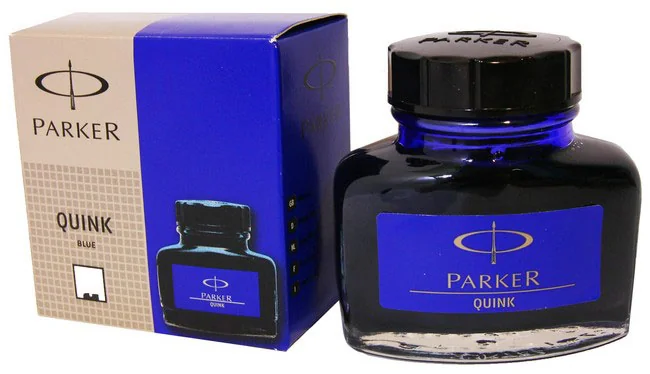 Чорнило для пір'яних ручок Parker, 57 мл, синій, Quink 7092 — фото 2