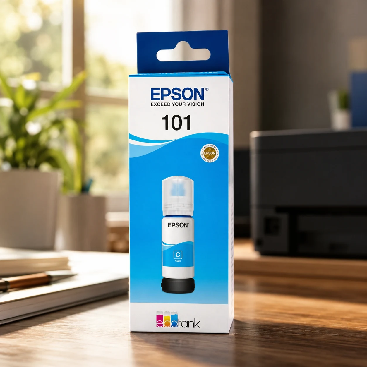 Чорнило Epson 101 L4150/4160/6160 блакитне (C13T03V24A) — Принтери та витратники
