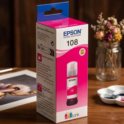 Чорнило Epson 108 EcoTank L8050/L18050 magenta (C13T09C34A)