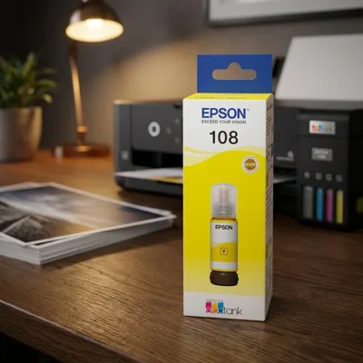 Чорнило Epson 108 EcoTank L8050/L18050 yellow (C13T09C44A)