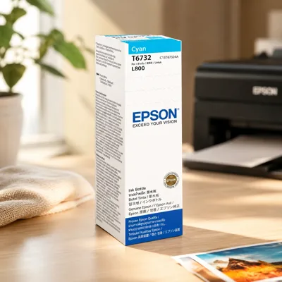 Чорнило Epson 673 L800/L810/850 блакитне 70мл (C13T67324A)