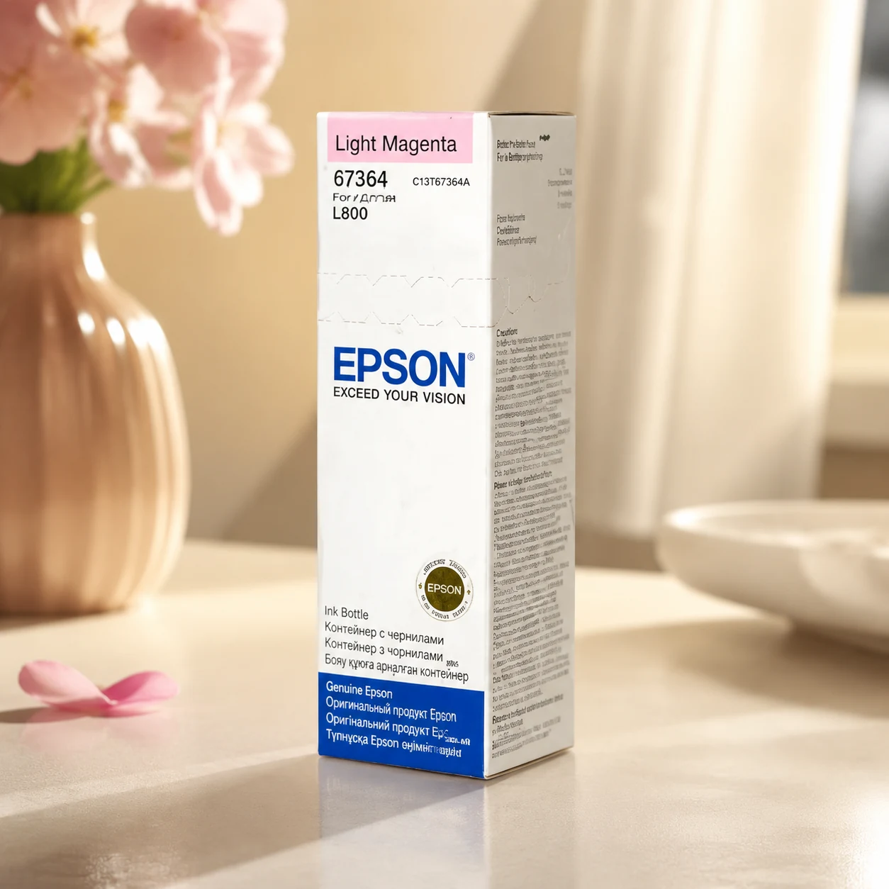 Чорнило Epson 673 L800/L810/850 світло-рожеве 70мл. (C13T67364A) — Принтери та витратники