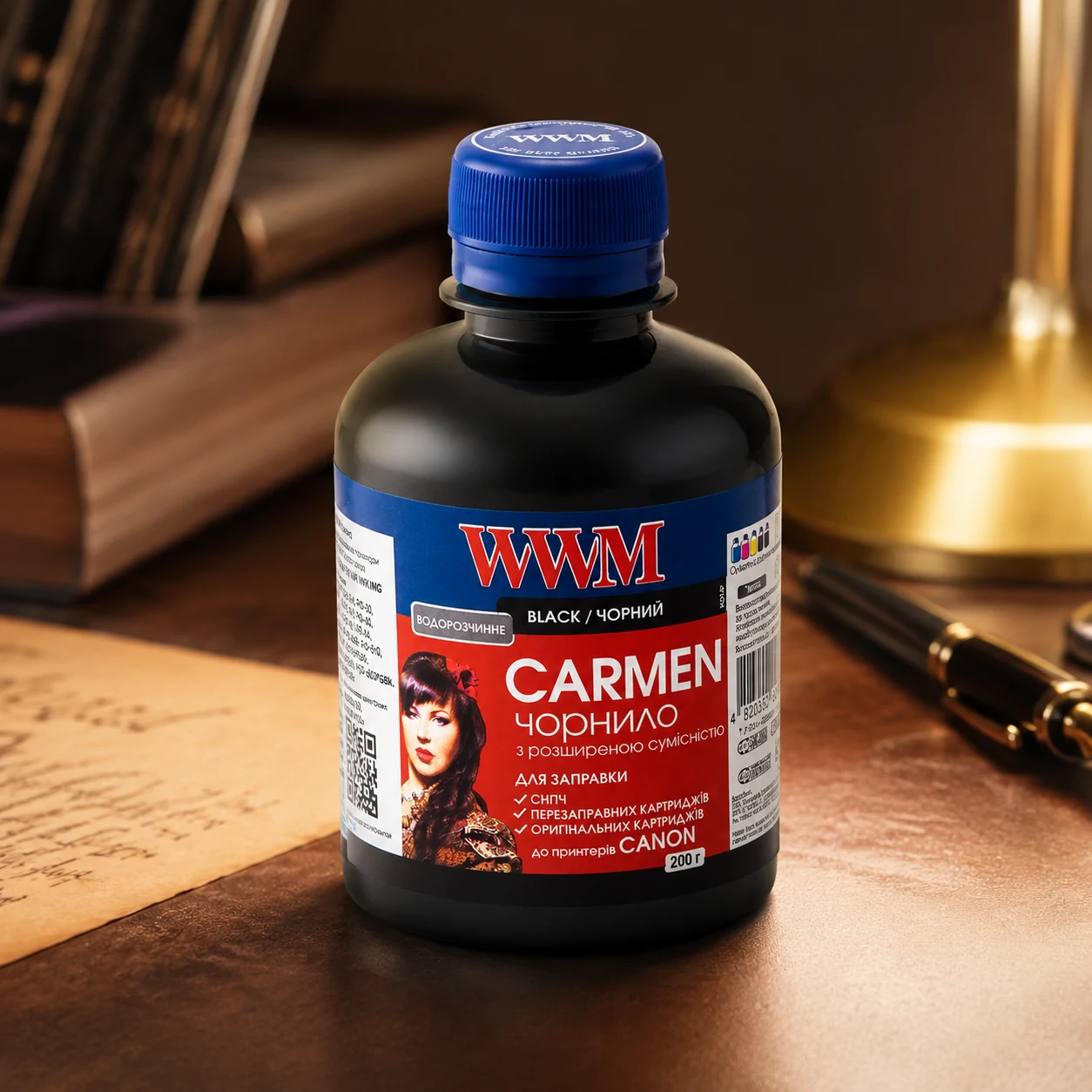 Чорнило WWM CANON UNIVERSAL CARMEN 200мл. WWM,CU/B,чорн. — Принтери та витратники