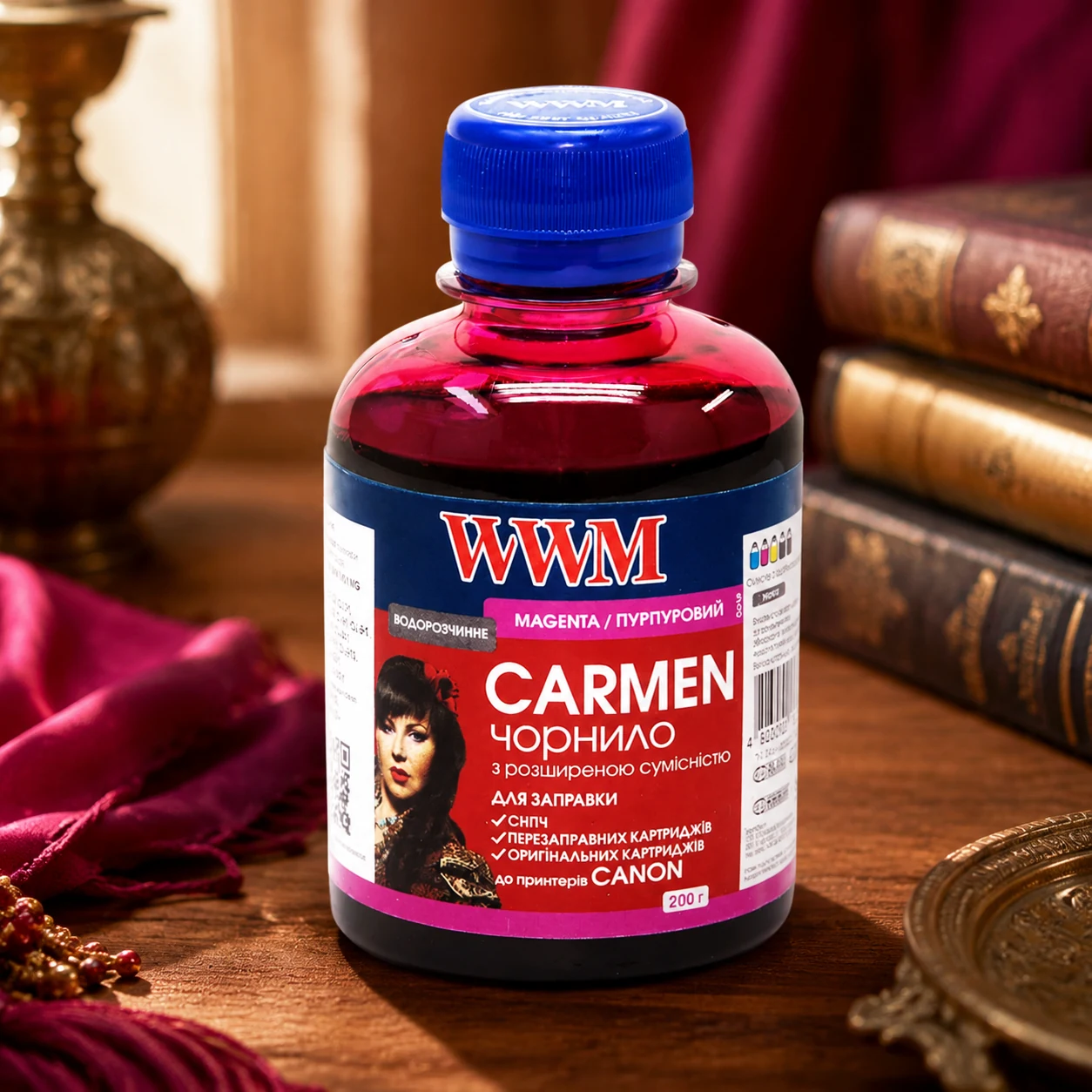 Чорнило WWM CANON UNIVERSAL CARMEN 200мл. WWM,CU/M,рож. — Принтери та витратники
