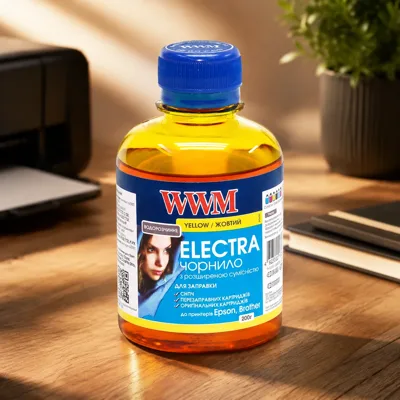 Чорнило WWM EPSON UNIVERSAL ELECTRA 200мл. WWM,EU/Y,жовт.