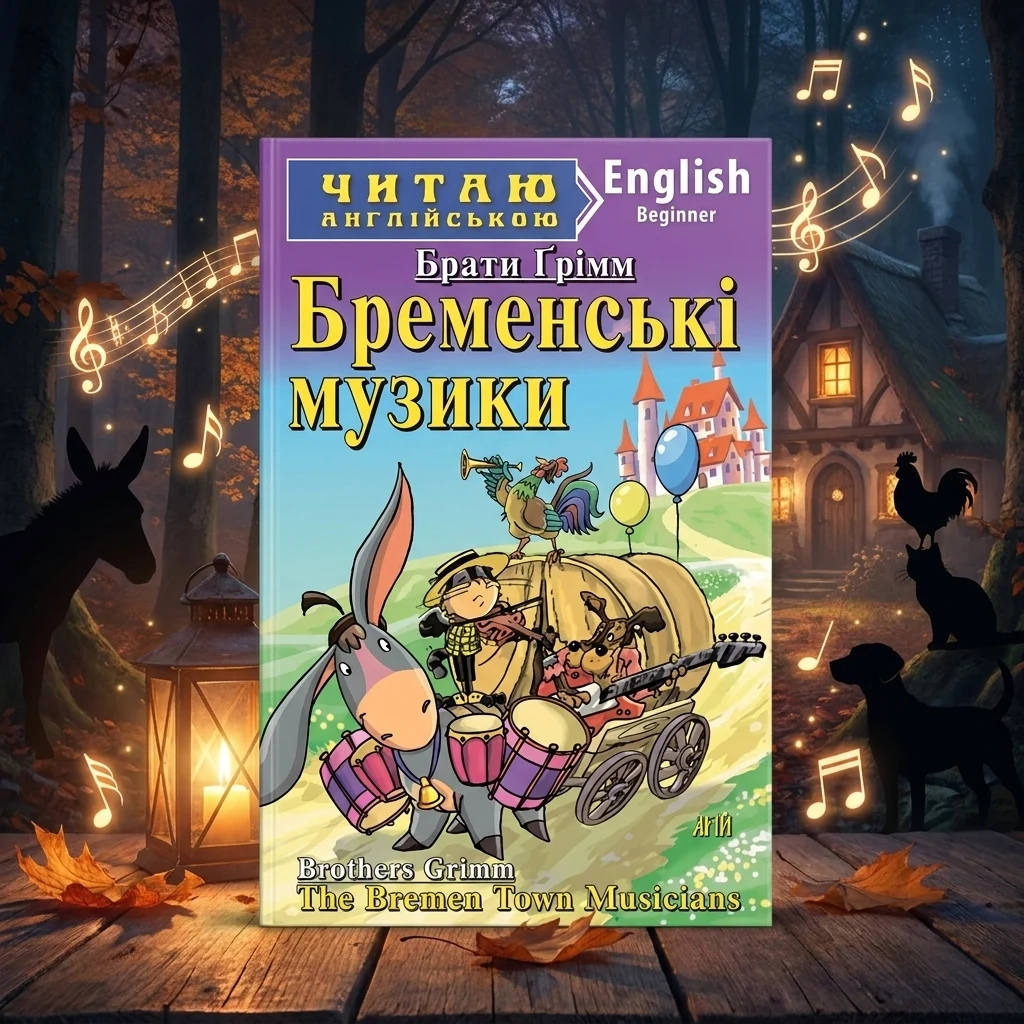 Читаю англійською.Beginner.Брати Грімм.Бременські музики. Арій