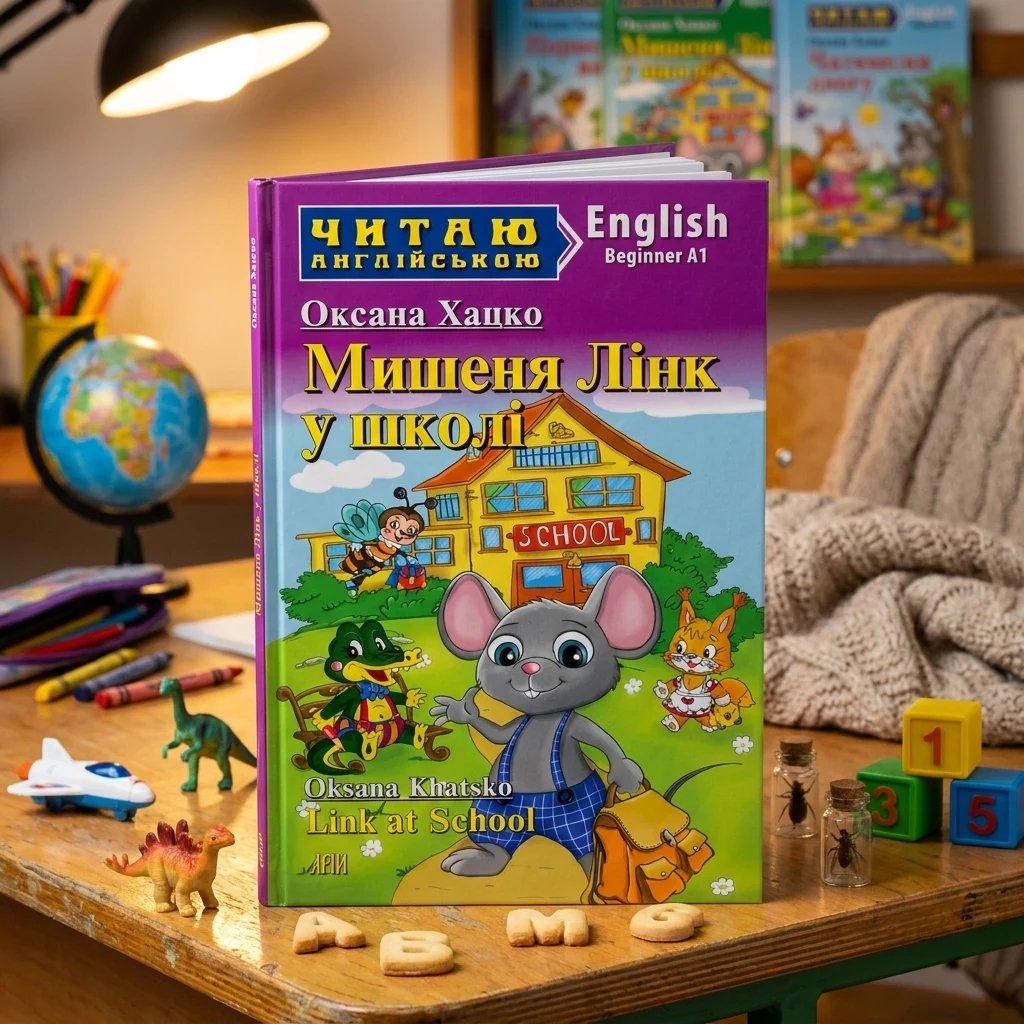 Читаю англійською. Beginner. Мишеня Лінк у школі — О. Хацко