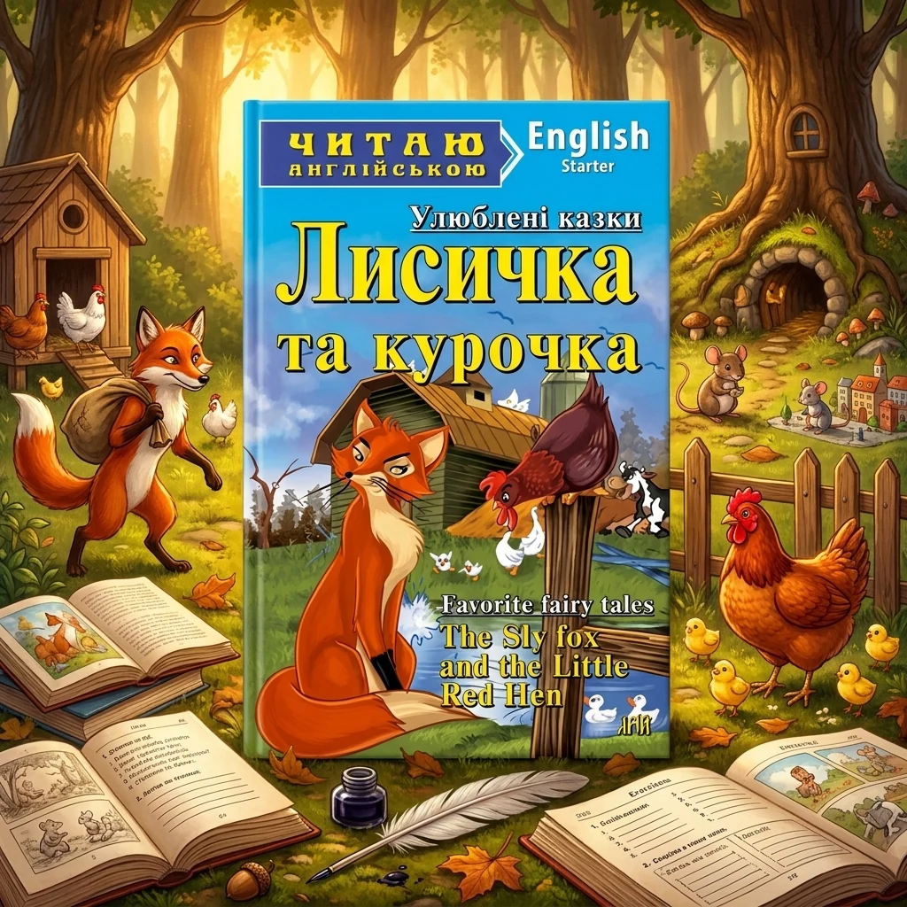Читаю англійською.Starter.Лисичка та курочка.Арій
