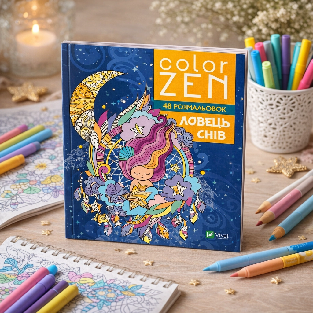 COLOR ZEN. Ловець снів — Розмальовки та аплікації