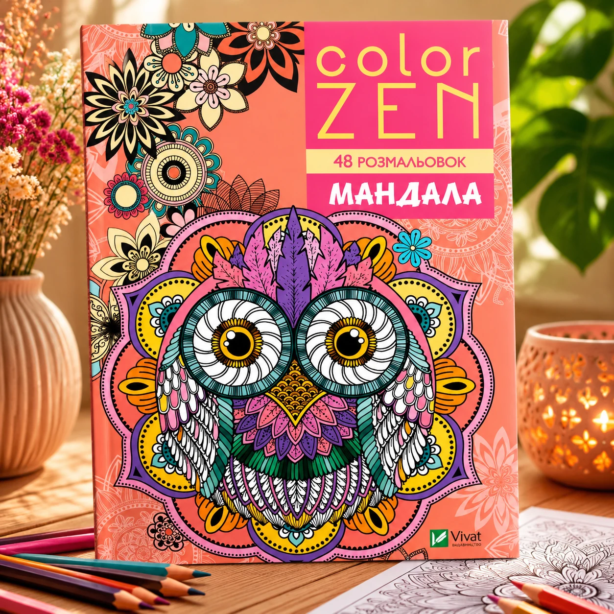 COLOR ZEN. Мандала — Розмальовки та аплікації