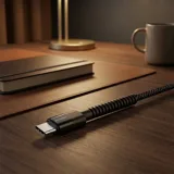 Дата кабель USB 2.0 AM to Type-C 1.0m 2.4А black ColorWay (CW-CBUC063-BK) — фото 1