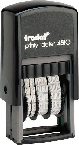 Датер пластиковий Trodat 3,8мм 4810 Bank — фото 2