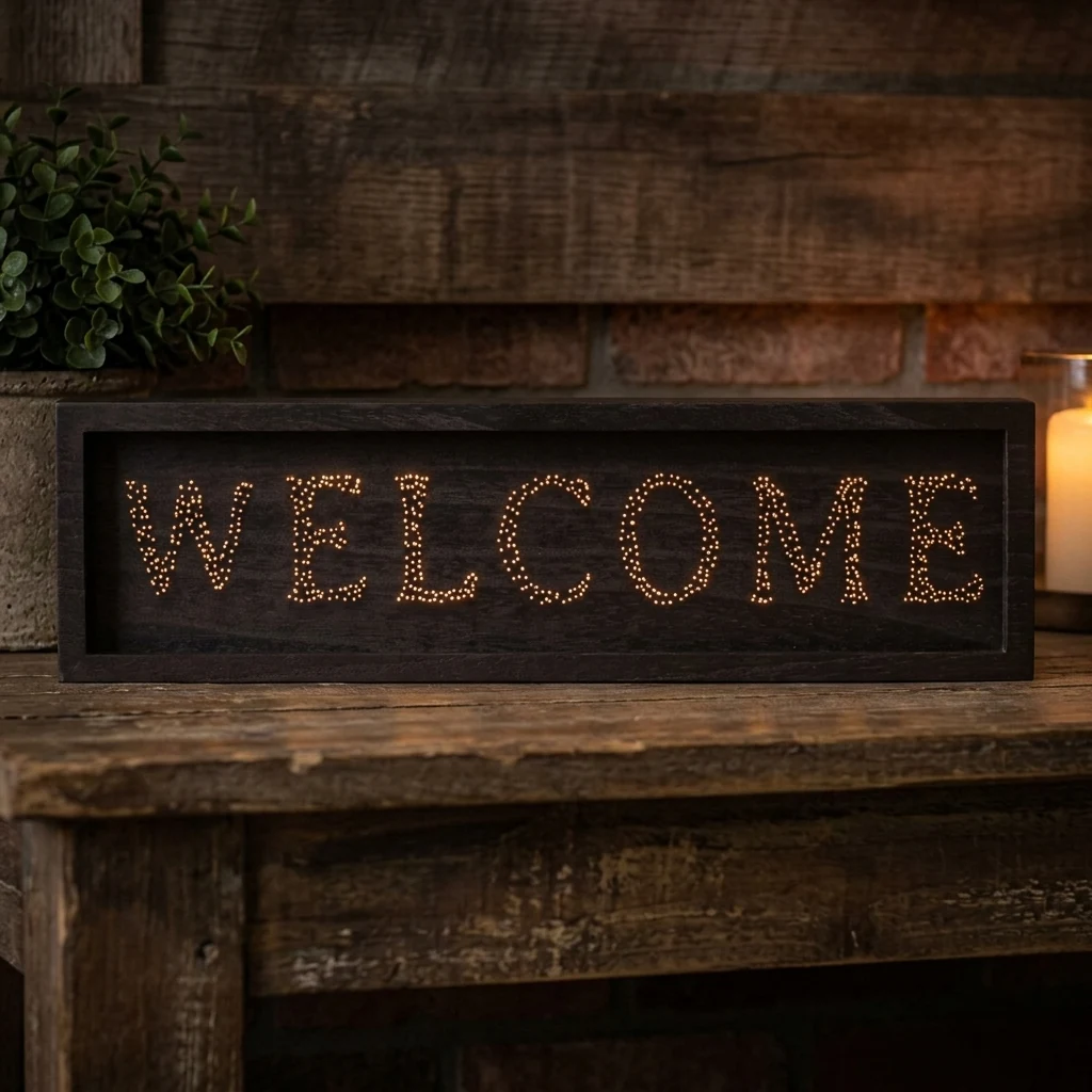 Декор "Welcome" 60 * 17 см з LED