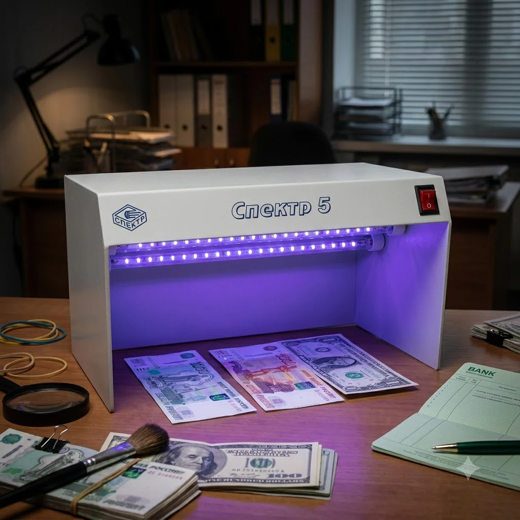 Детектор валют Спектр 5 LED