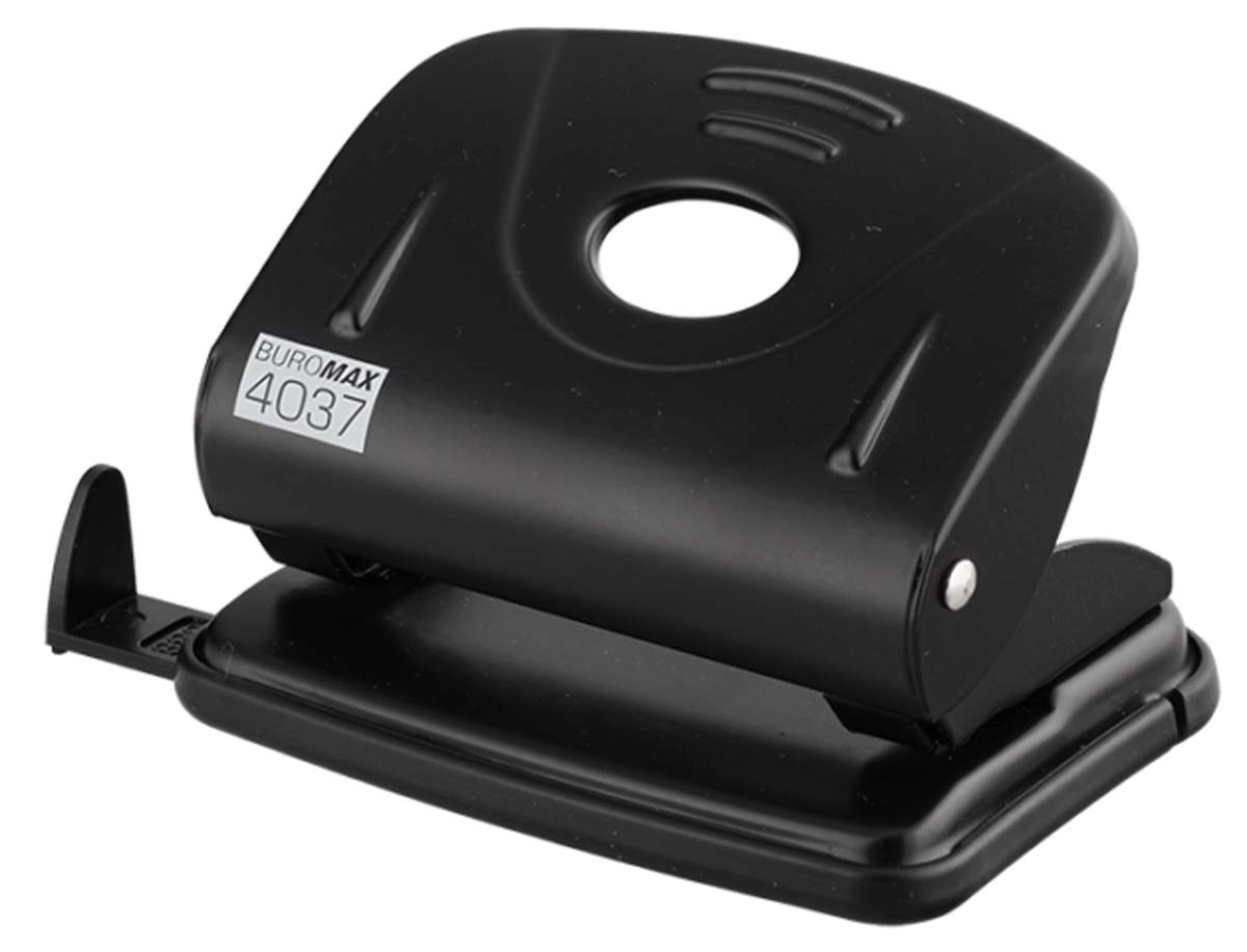 Діркопробивач 20 аркушів BUROMAX чорний — фото 2