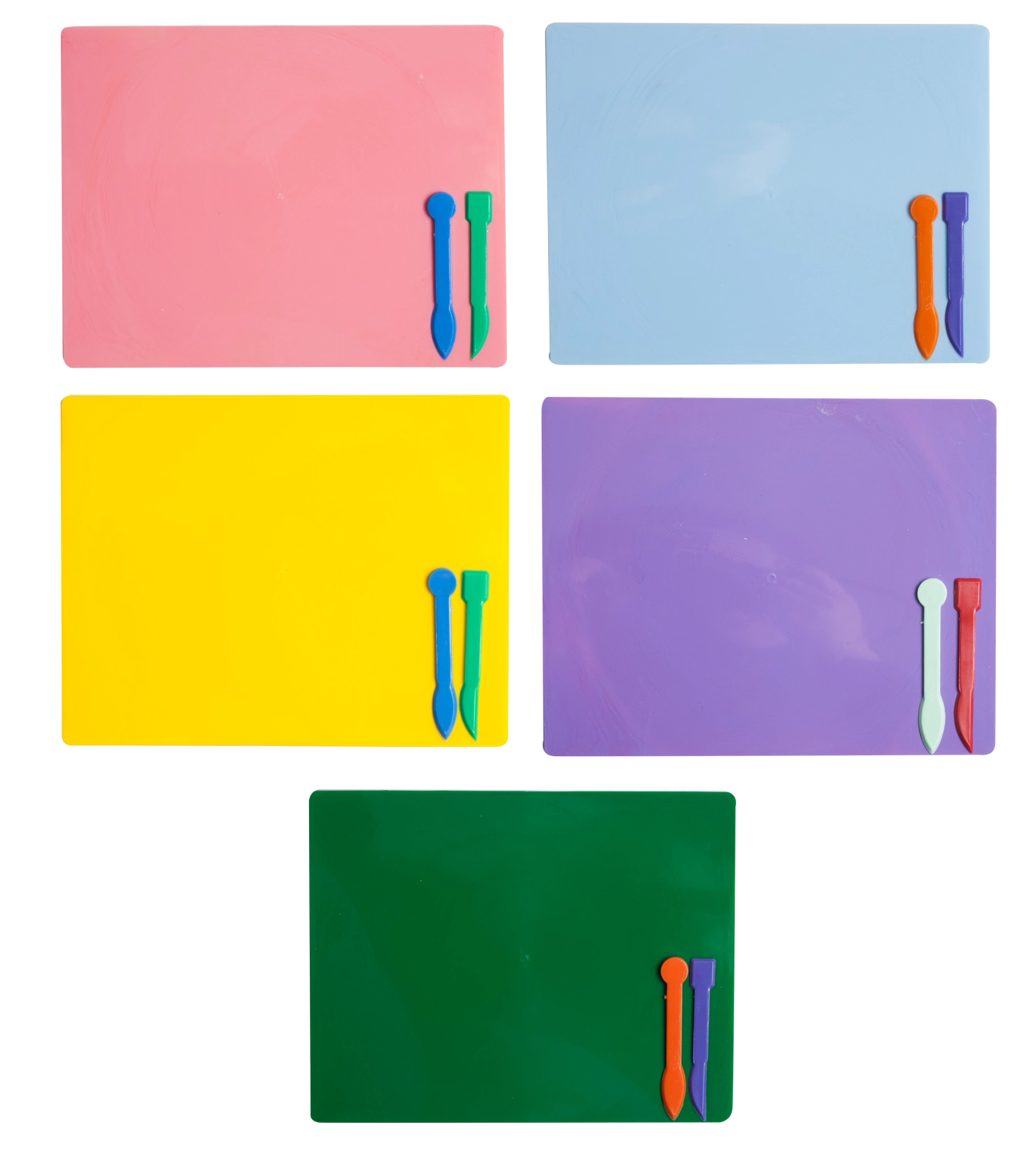 Дощечка для пластиліну 2 стека 193х250 асорті ZiBi ZB.6912-99 — фото 2