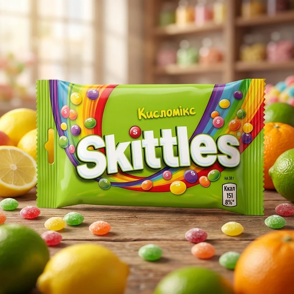 Драже Skittles Кисломікс 38г — Продукти та напої