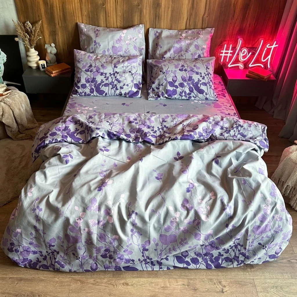 Двоспальна постільна білизна LeLIT P-0066 (70/70)