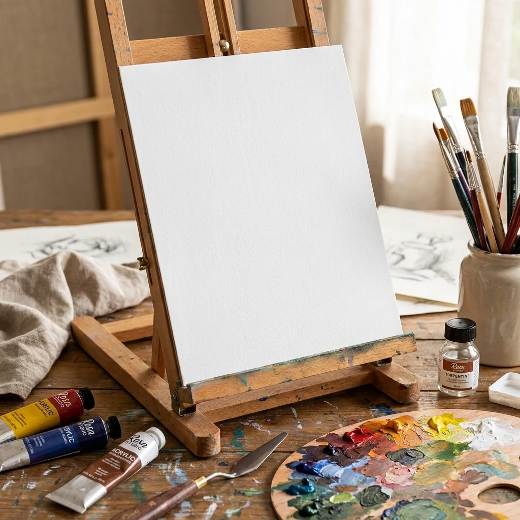 ДВП грунтоване 15*15 см, Rosa Studio