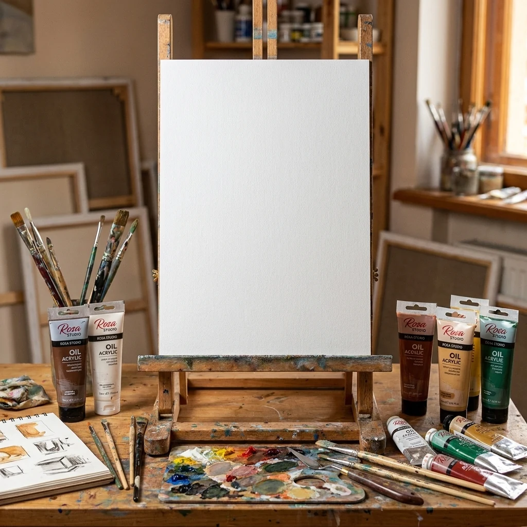 ДВП грунтоване 25*35 см, Rosa Studio