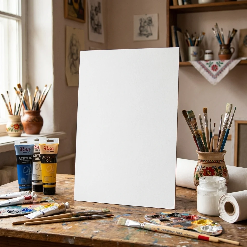 ДВП грунтоване 40*50 см, Rosa Studio