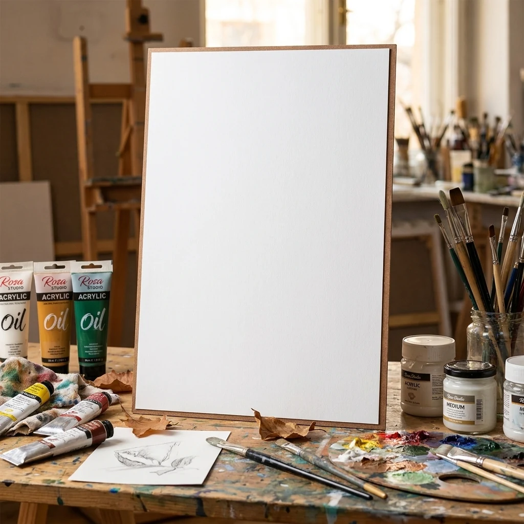 ДВП грунтоване 60*80 см, Rosa Studio