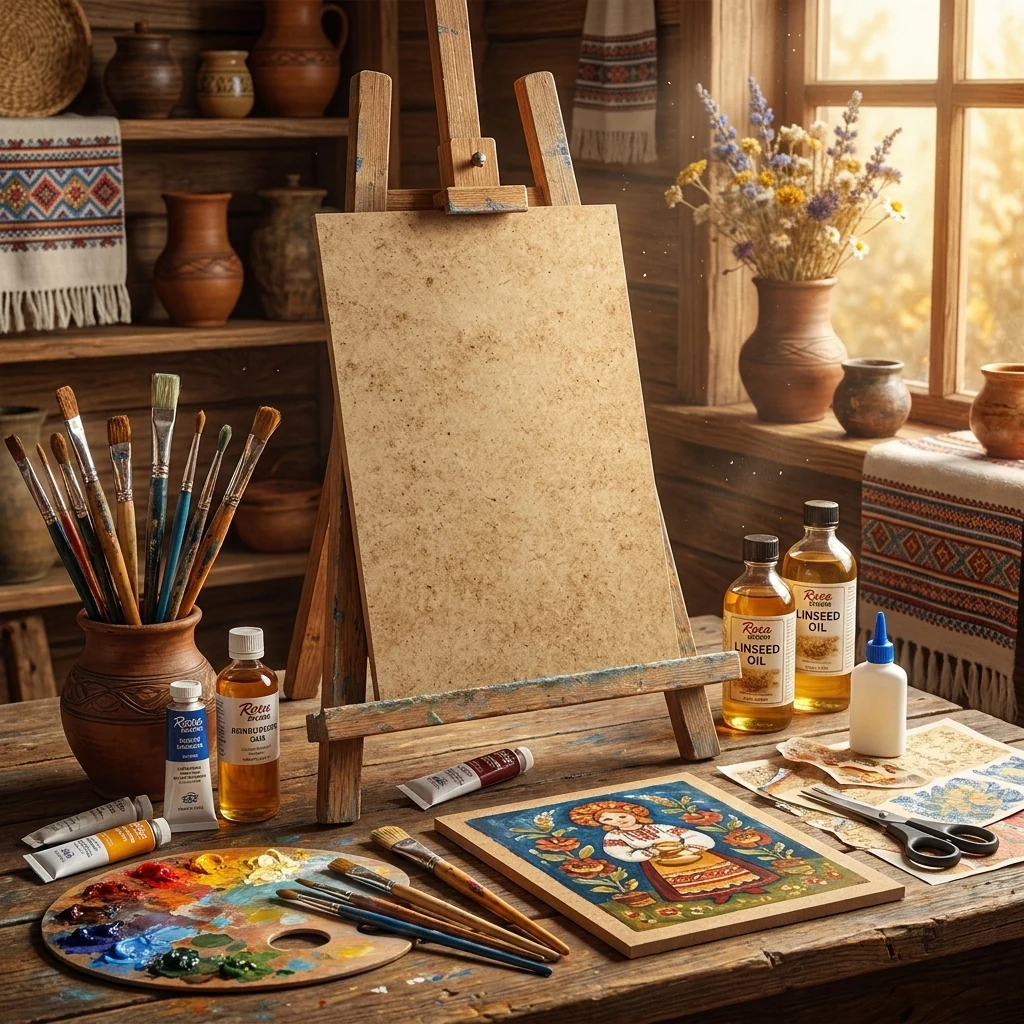 ДВП негрунтоване 30*40 см, Rosa Studio