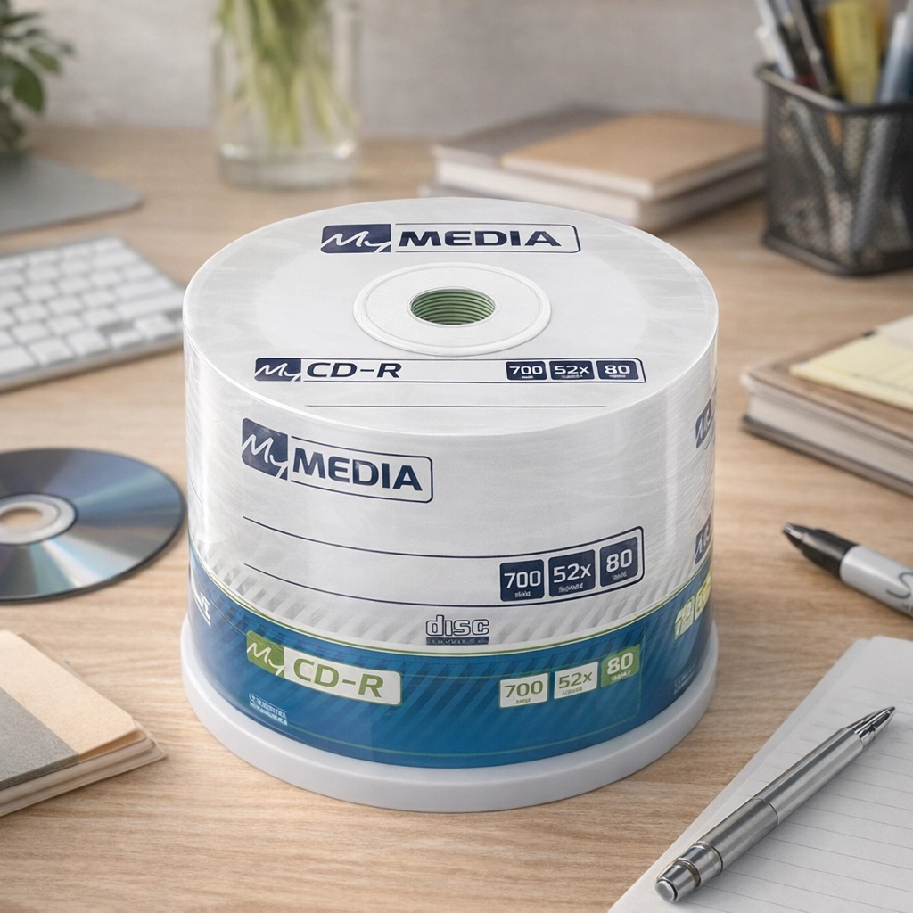 Диск CD MyMedia CD-R 700Mb 52x MATT SILVER Wrap 50 (69201)