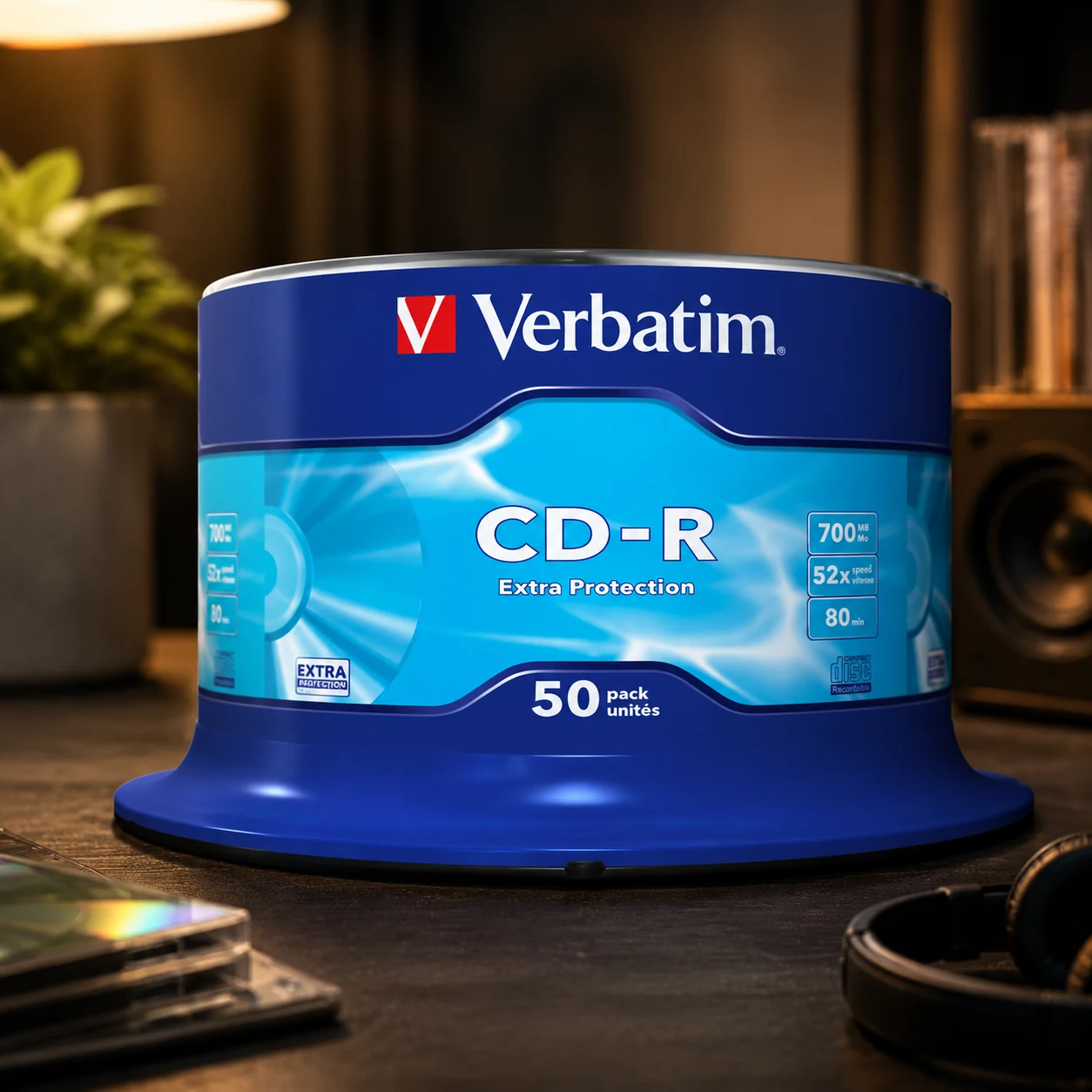 Диск CD Verbatim CD-R 700Mb 52x Cake box 50 Extra (43351) — Флешки та накопичувачі