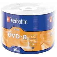 Диск DVD-R, VERBATIM 4.7Gb, 16х, Wrapped Matt Silver, Srink (50) — фото 2