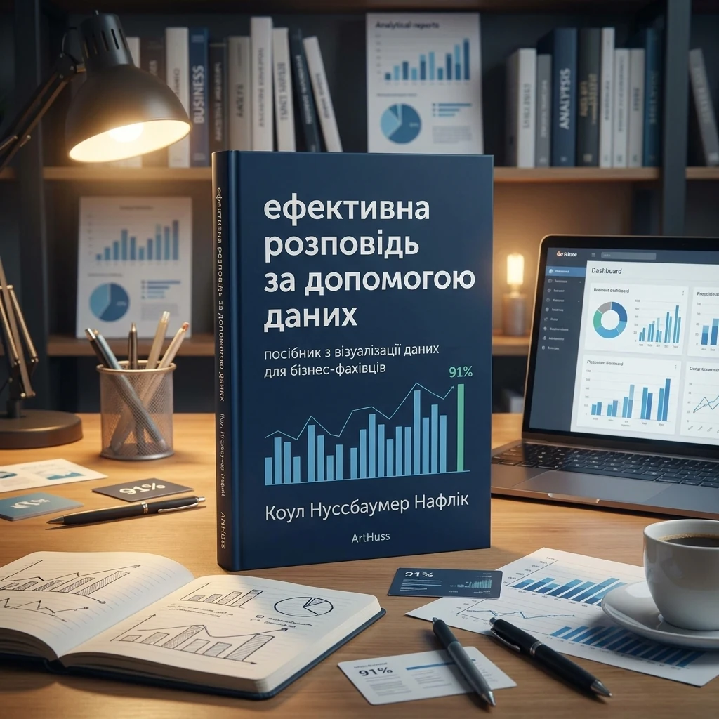Ефективна розповідь за допомогою даних. Посібник з візуалізації даних для бізнес-фахівців. ArtHuss